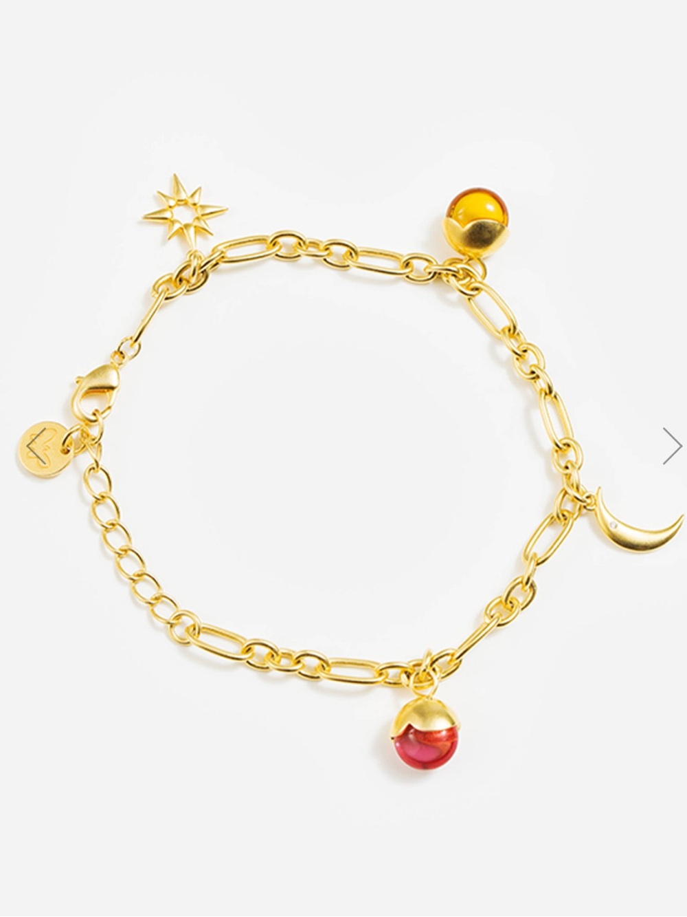 Johnny Was 14K Gold Charm Chain Bracelet Pacific Rim